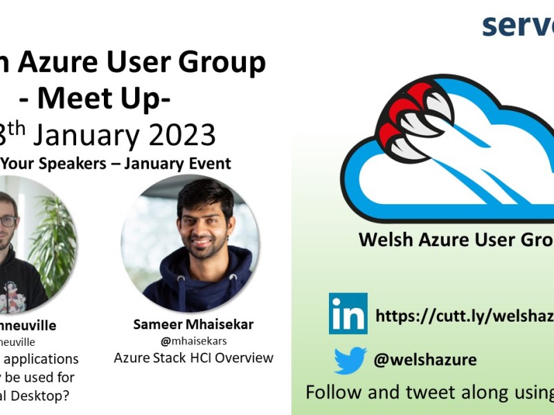 Welsh Azure User Group January 2023 Meet Up!