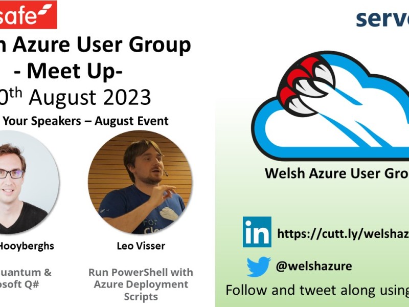 Welsh Azure User Group August 2023 Meet Up!