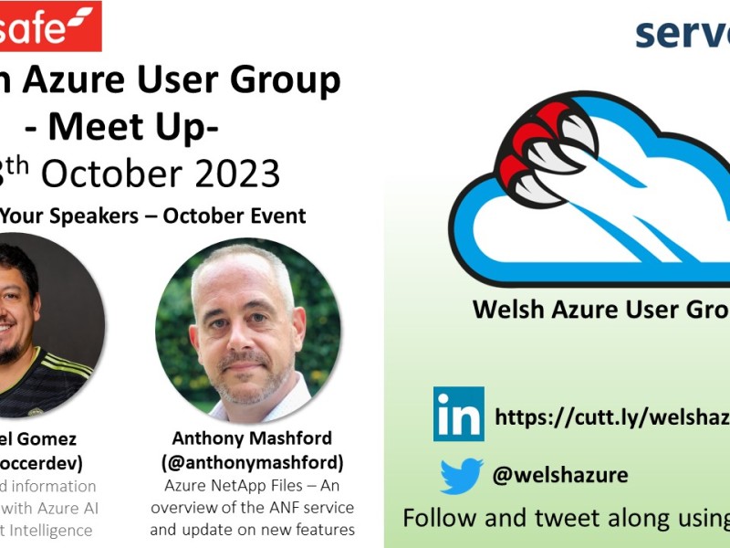 Welsh Azure User Group October 2023 Meet Up!