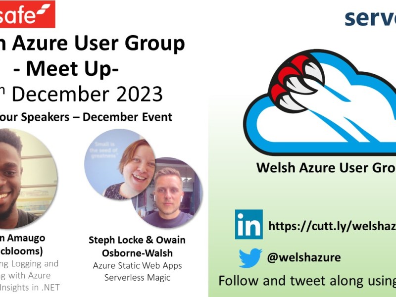 Welsh Azure User Group December 2023 Meet Up!